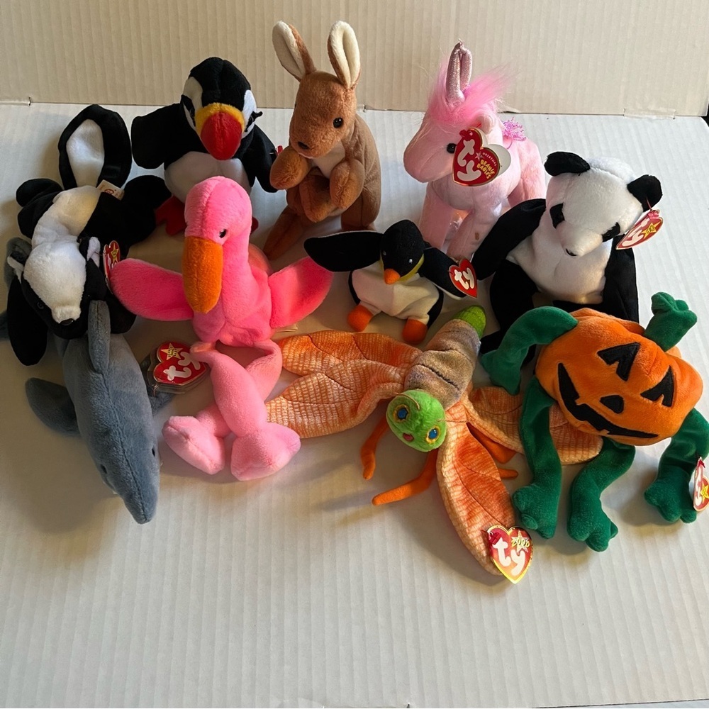 10 TY Beanie Babies